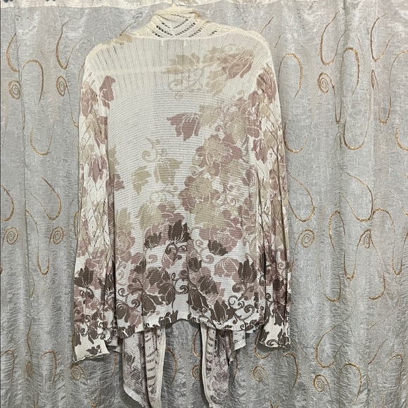 Knox Rose Women's Floral Knit Cardigan - Picture 6 of 8